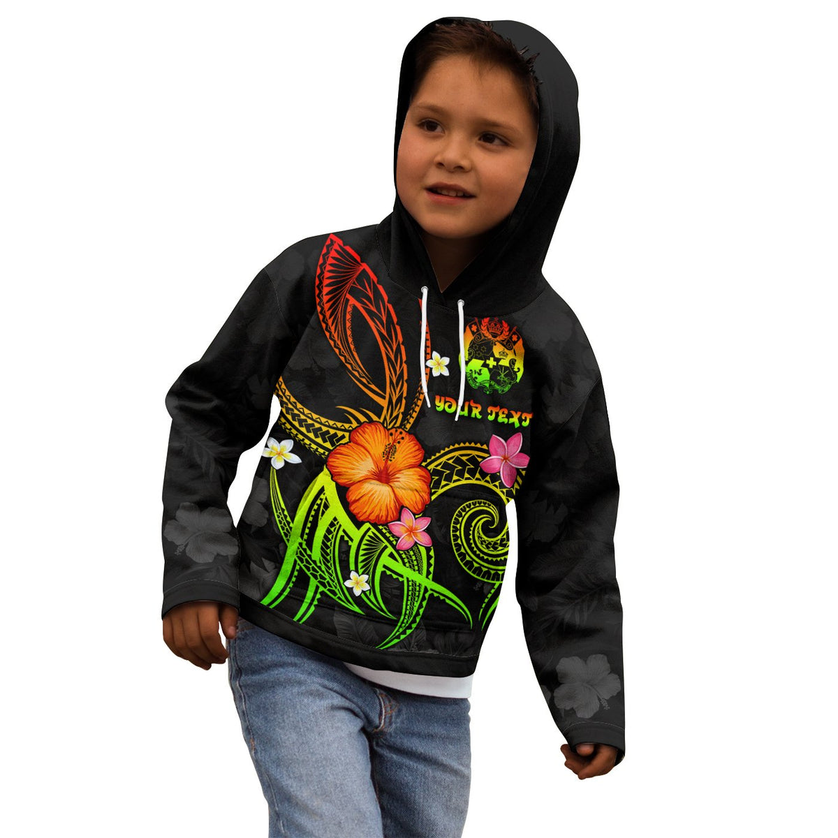 Tonga Polynesian Custom Hoodie Legend of Tonga (Raggae) - Polynesian Pride