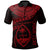 Guam Polynesian Custom Polo Shirt Guam Waves (Red) Unisex Red - Polynesian Pride