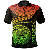 American Samoa Polynesian Custom Polo Shirt American Samoan Waves (Reggae) Unisex Reggae - Polynesian Pride