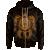 Tahiti Polynesian Zip up Hoodie Vintage Polynesian Turtle (Golden) Unisex Golden - Polynesian Pride