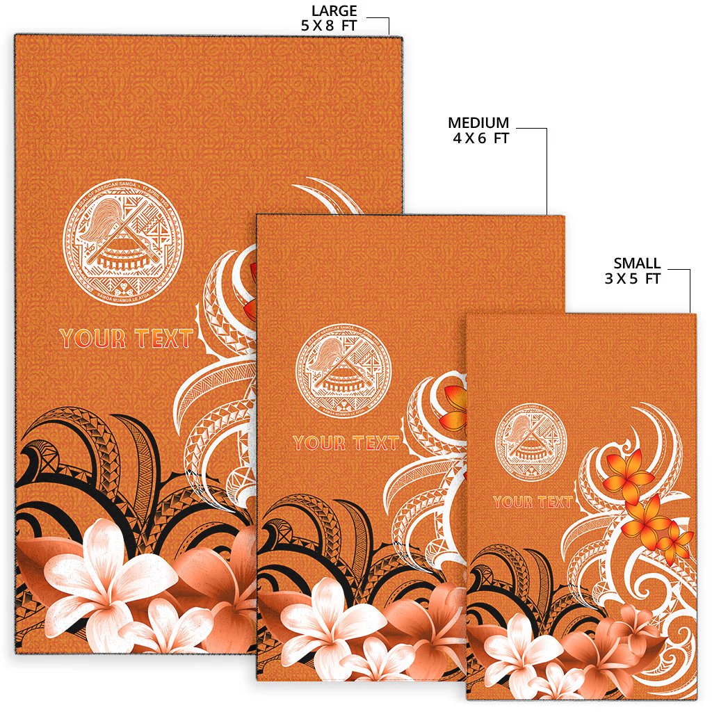 Custom American Samoa Personalised Area Rug - American Samoa Spirit - Polynesian Pride
