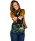 Tiki Polynesian Shoulder Handbag Turtle Hibiscus One Size Black - Polynesian Pride