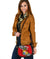 Tonga Rugby Leather Saddle Bag Polynesian Style Pinwheel Saddle Bag One Size Red - Polynesian Pride