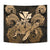 Hawaii Turtle Wave Polynesian Tapestry - Hey Style Gold - Polynesian Pride