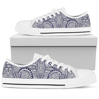 Polynesian Low Top Shoe Blue And White - Polynesian Pride