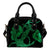 Anchor Green Poly Tribal Shoulder Handbag One Size Green - Polynesian Pride
