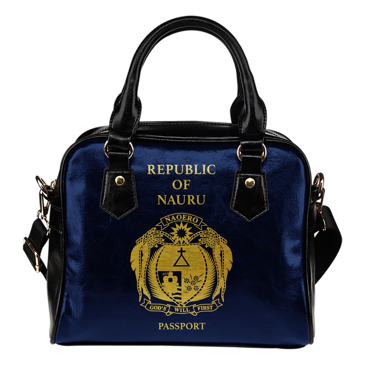 Nauru Passport Shoulder Handbag One Size Blue - Polynesian Pride
