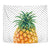 Pineapple Dottie Tapestry Wall Tapestry White - Polynesian Pride