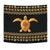 Hawaii Traditional Turtle Pattern Tapestry Wall Tapestry Black - Polynesian Pride