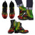 Society Islands Leather Boots - Polynesian Reggae Chief Version Black - Polynesian Pride