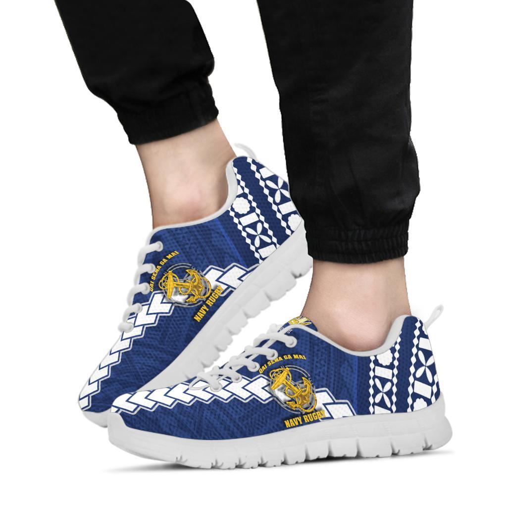 Fiji Navy Sneakers LT13 Unisex White - Polynesian Pride