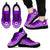 Niue Wave Sneakers - Polynesian Pattern White Purple Color Men's Sneakers - Black - Niue Black - Polynesian Pride