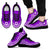 Niue Wave Sneakers - Polynesian Pattern White Purple Color Men's Sneakers - Black - Niue Black - Polynesian Pride