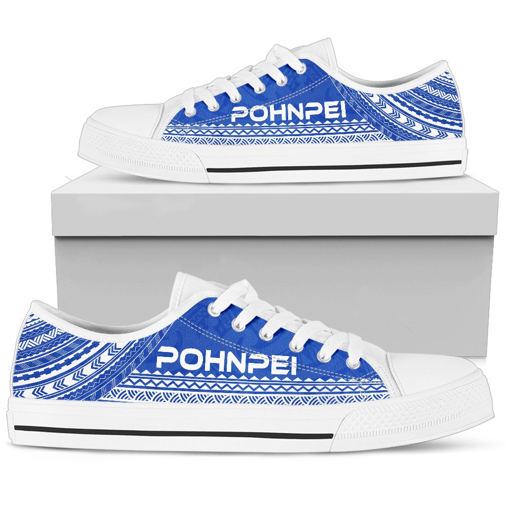 Pohnpei Low Top Shoes - Polynesian Flag Chief Version - Polynesian Pride