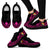 Tonga Wave Sneakers - Polynesian Pattern Pink Color Women's Sneakers - Black - Tonga Black - Polynesian Pride