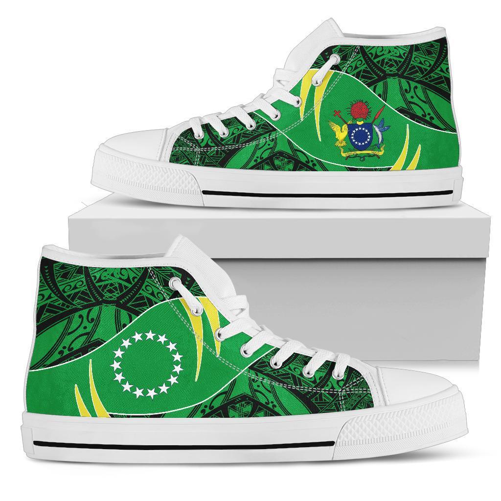 Cook Islands High Top Shoes - Symmetrical Lines