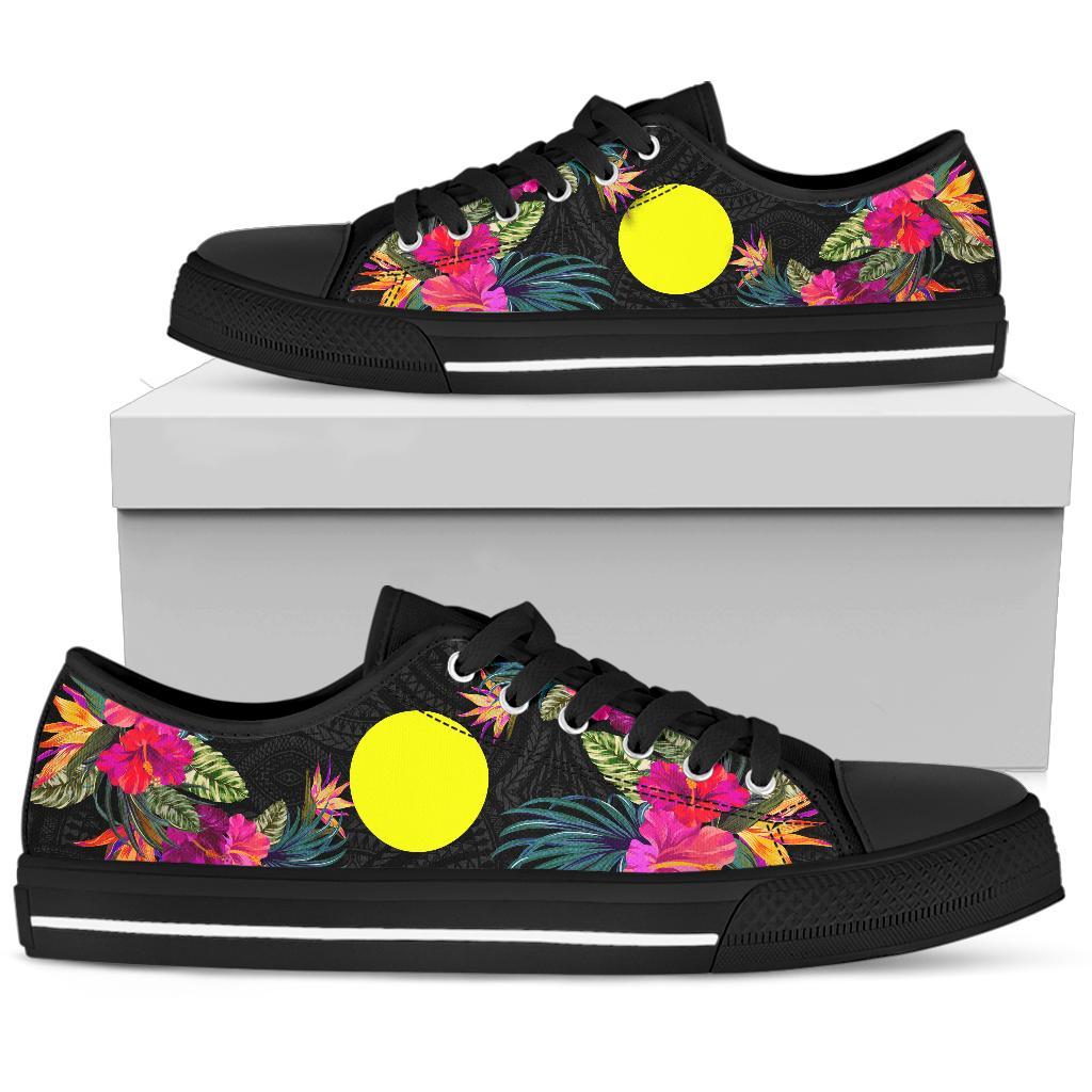 Palau Low Top Shoe - Hibiscus Polynesian Pattern - Polynesian Pride