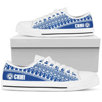 CNMI Low Top Shoes - Latte Stone Blue White - Polynesian Pride