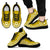 Niue Wave Sneakers - Polynesian Pattern White Gold Color Men's Sneakers - Black - Niue Black - Polynesian Pride