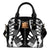 Tokelau Shoulder Handbag - Polynesian Tattoo Black One Size Black - Polynesian Pride