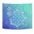 Flower Turtle Tapestry Wall Tapestry Blue - Polynesian Pride