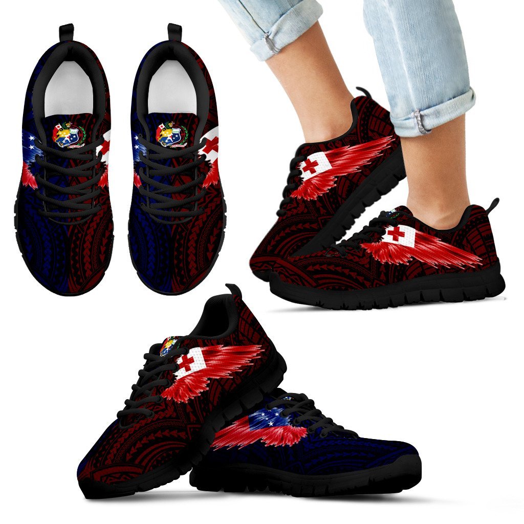 Tokouso Sneakers - TokuUso Coat Of Arms & Flag Wing - A8 - Polynesian Pride