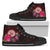 American Samoa High Top Shoes - Coat Of Arm With Polynesian Patterns Unisex Black - Polynesian Pride