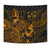 Fiji Tapestry - Turtle Hibiscus Pattern Gold - Polynesian Pride