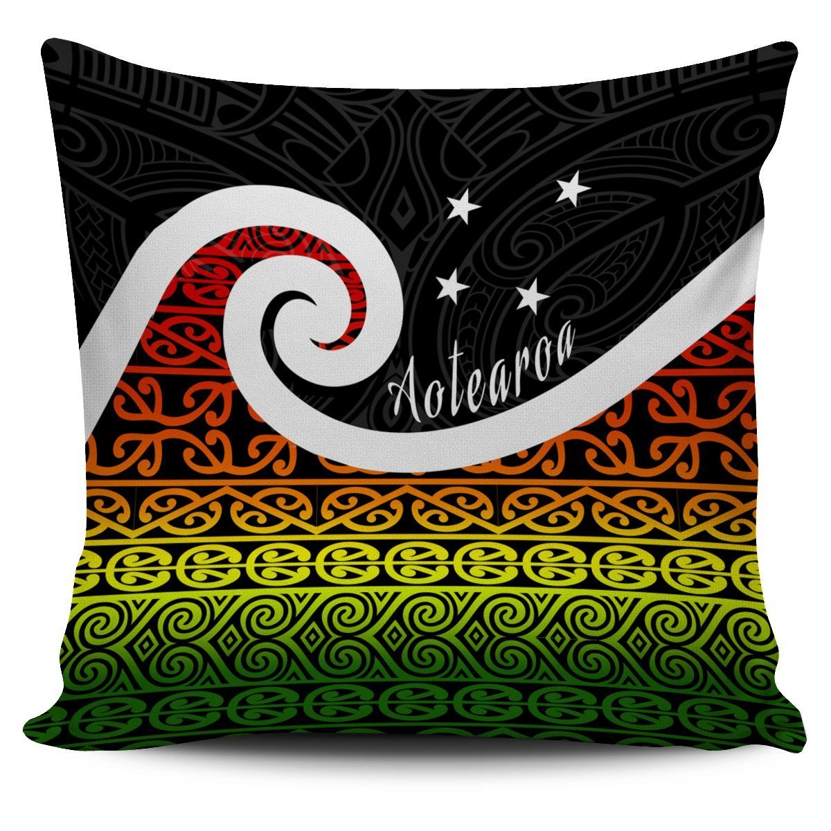New Zealand Maori Koru Pillow Cover - Polynesian Pride