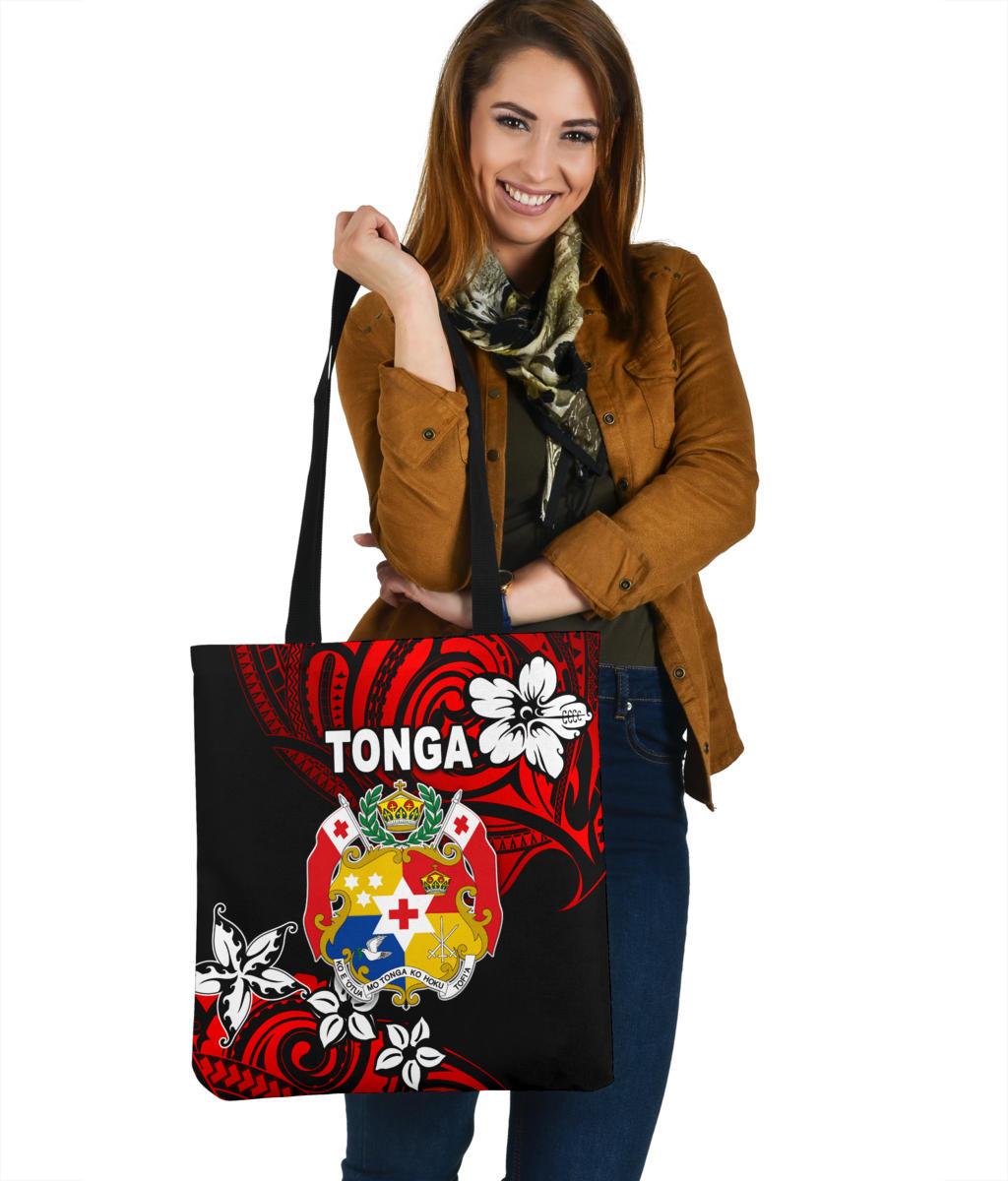 Mate Ma'a Tonga Rugby Tote Bag Polynesian Unique Vibes - Red Tote Bag One Size Red - Polynesian Pride