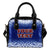 Samoa Custom Personalised Shoulder Handbag - Polynesian Fog Blue One Size Blue - Polynesian Pride