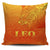 Sun In Leo Zodiac Pillow Cover Polynesian Tattoo Simple - Orange Pillow Cover One Size Orange - Polynesian Pride
