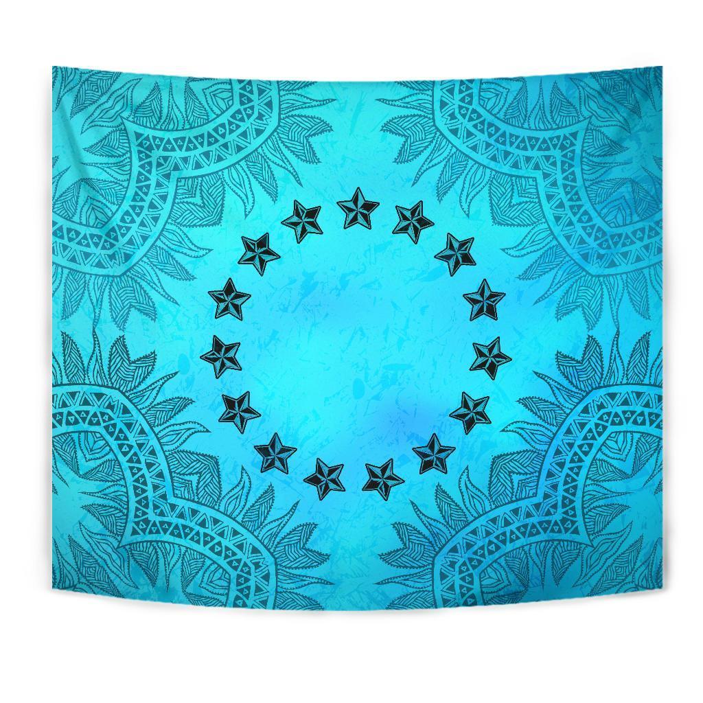 Cook Islands Tapestry Turquoise - Polynesian Pride