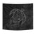 Hawaii Turtle Kanaka Map Hibiscus Poly Tapestry - Gray - Polynesian Pride