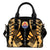 Tahiti Shoulder Handbag - Polynesian Tattoo Gold One Size Gold - Polynesian Pride