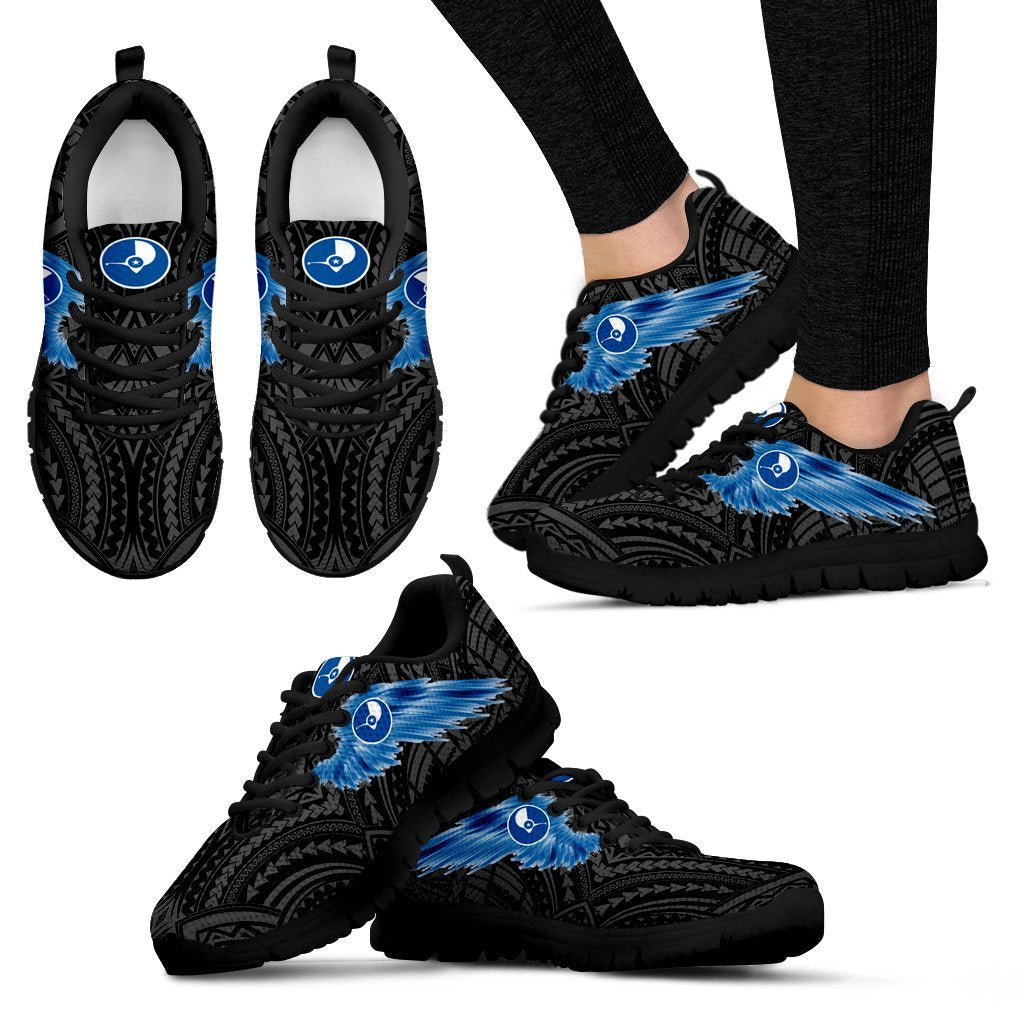 Yap Sneakers - Yap Flag Wing - A8 Unisex Black - Polynesian Pride