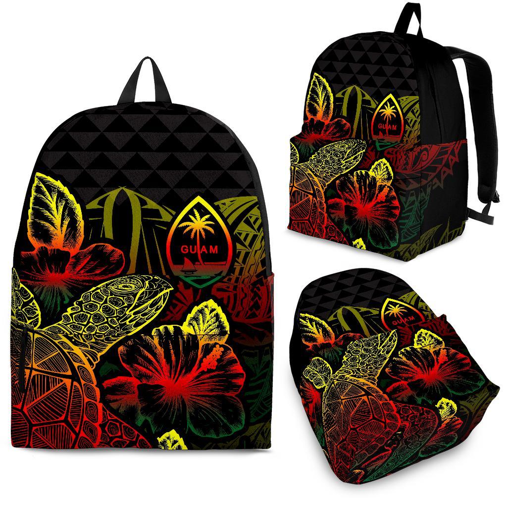 Guam Polynesian Backpack Turtle Hibiscus Reggae Reggae - Polynesian Pride