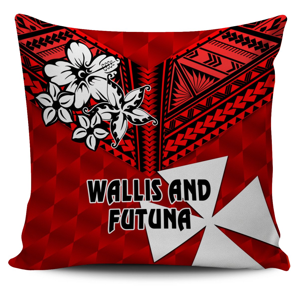 Wallis and Futuna Rugby Pillow Cover Sporty Vibes Pillow Cover One Size Red - Polynesian Pride