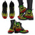 Papua New Guinea Leather Boots - Tribal Reggae - Polynesian Pride