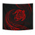 Hawaii Turtle Tapestry - Red - Frida Style - Polynesian Pride