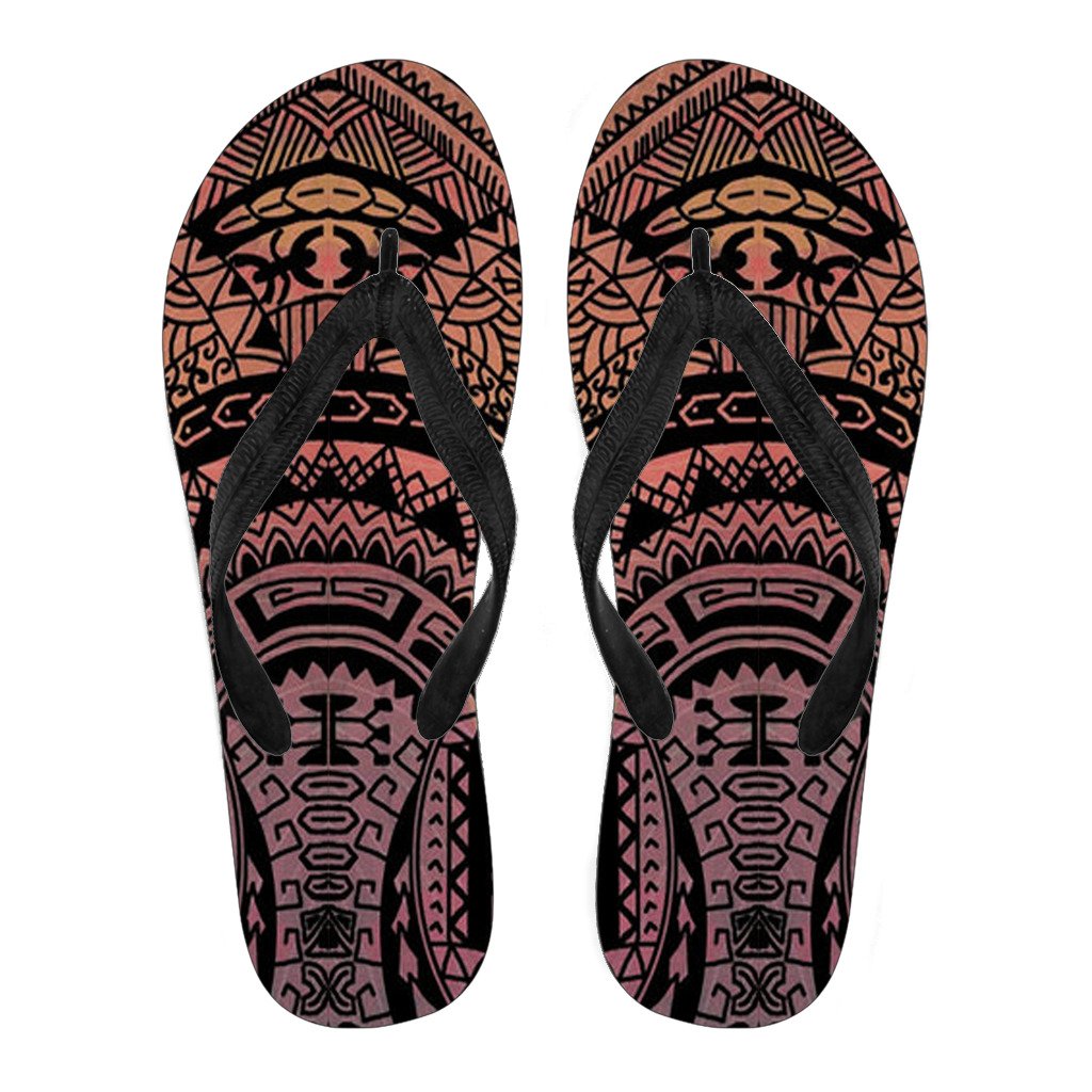 Polynesian 03 Flip Flops Women Black - Polynesian Pride