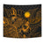 Nauru Tapestry - Turtle Hibiscus Pattern Gold - Polynesian Pride