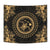 Hawaii Turtle Tradition Tapestry Wall Tapestry Black - Polynesian Pride