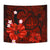 Hawaii Turtle Poly Tribal Red Tapestry - Polynesian Pride