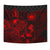 Samoa Tapestry - Turtle Hibiscus Pattern Red - Polynesian Pride