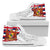 Hawaii High Top Shoes State Royal Flag Polynesian White Pride AH White - Polynesian Pride