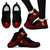 Tonga Wave Sneakers - Polynesian Pattern Red Color Women's Sneakers - Black - Tonga Black - Polynesian Pride