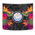 Marshall Islands Slide Tapestry - Polynesian Hibiscus Pattern - Polynesian Pride