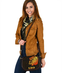 Sun In Leo Zodiac Saddle Bag Polynesian Tattoo Simple - Orange Black Saddle Bag One Size Orange - Polynesian Pride