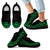 Niue Wave Sneakers - Polynesian Pattern Green Color Kid's Sneakers - Black - Niue Black - Polynesian Pride